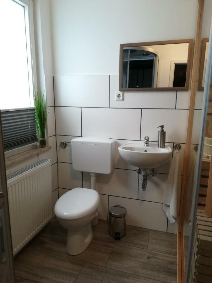 Ferienwohnung Am Reinhardswald - Eichenlaub - Mit Sauna Trendelburg Exteriör bild