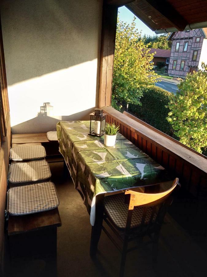 Ferienwohnung Am Reinhardswald - Eichenlaub - Mit Sauna Trendelburg Exteriör bild
